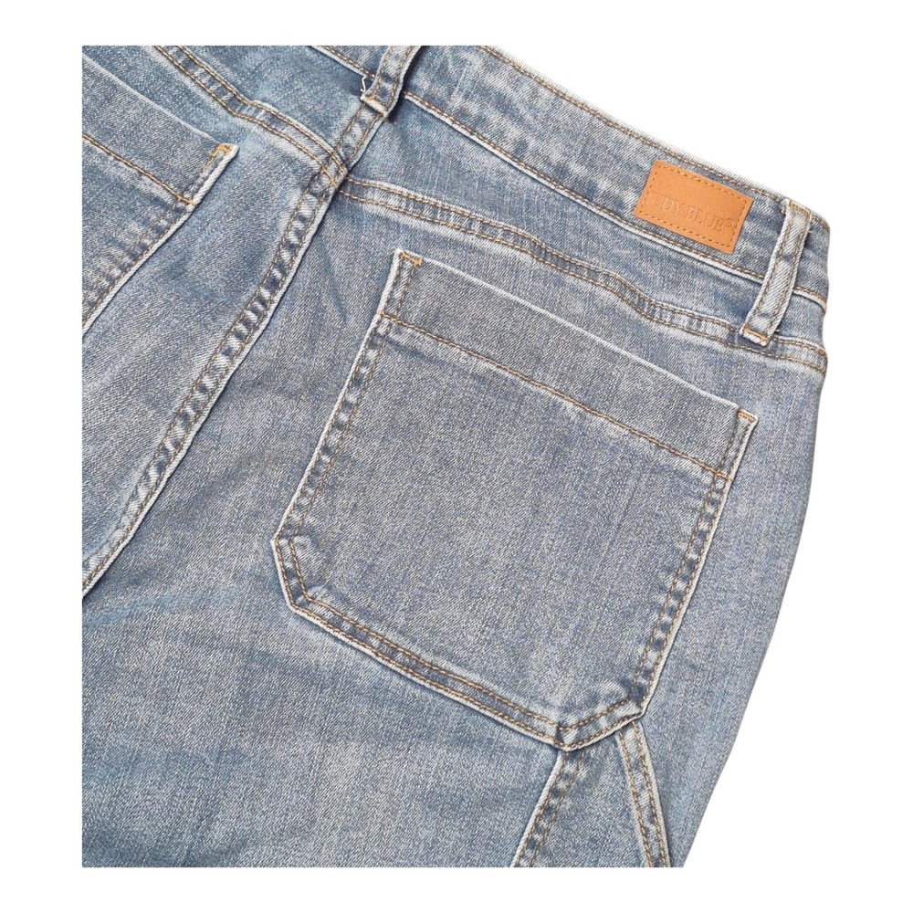 Judy Blue Women's 13/31 Slim Fit Carpenter Jeans Light Wash Stretch Denim